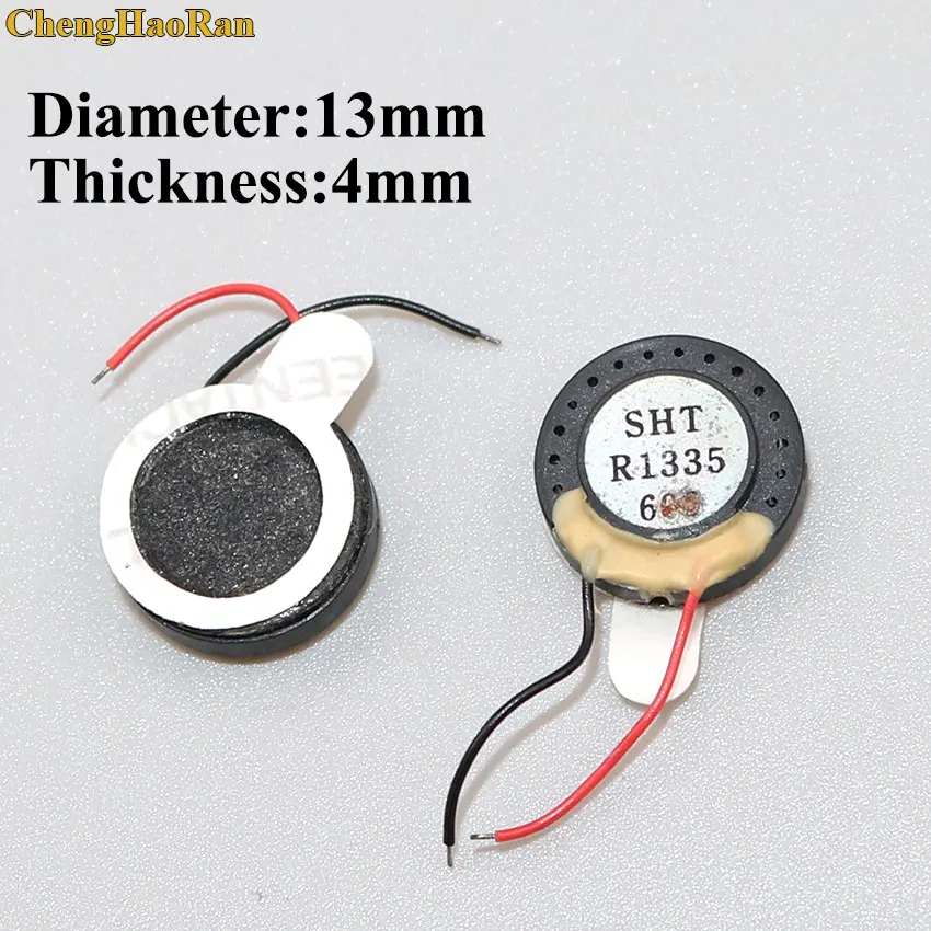 Мини-динамик круглый, 13 мм, 15 мм, 16 мм, 18 мм, 20, 23, 26, 28, 30 мм, 8 Ом, 0,5 Вт, для MP4, игрушек, сотовых телефонов, маленький аудио, 2 шт.