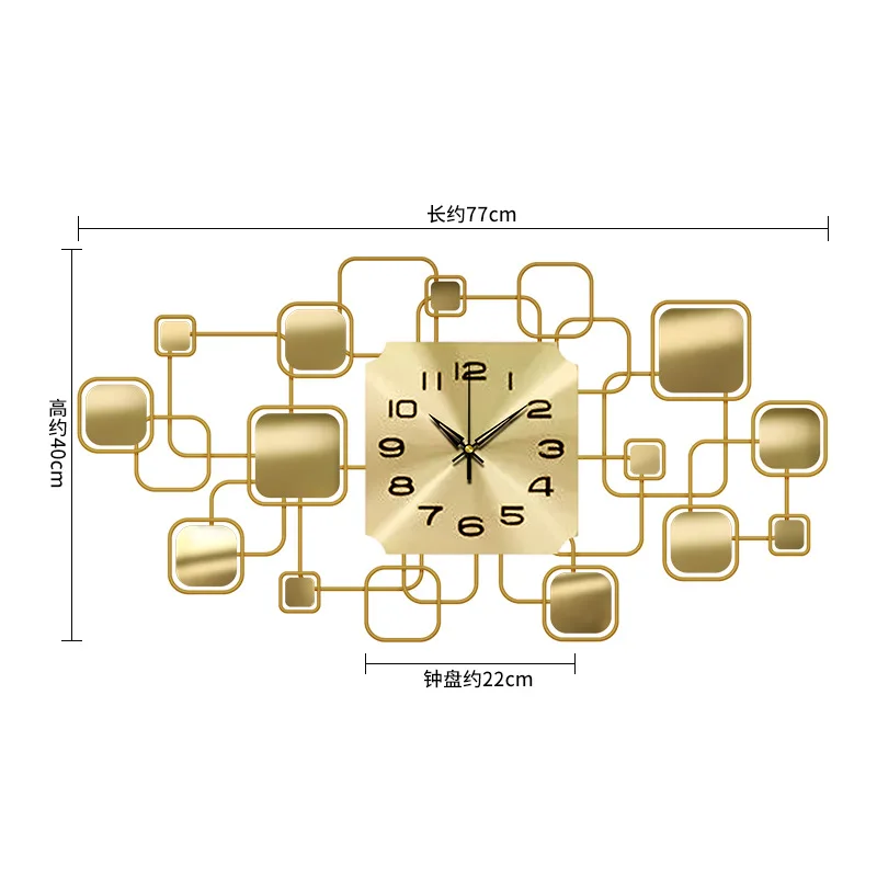 

3d Metal Large Wall Clock Home Decor Living Room Wall Art Clock Creative Iron Wall Ornaments Big Hanging Clock Nordic 142279645
