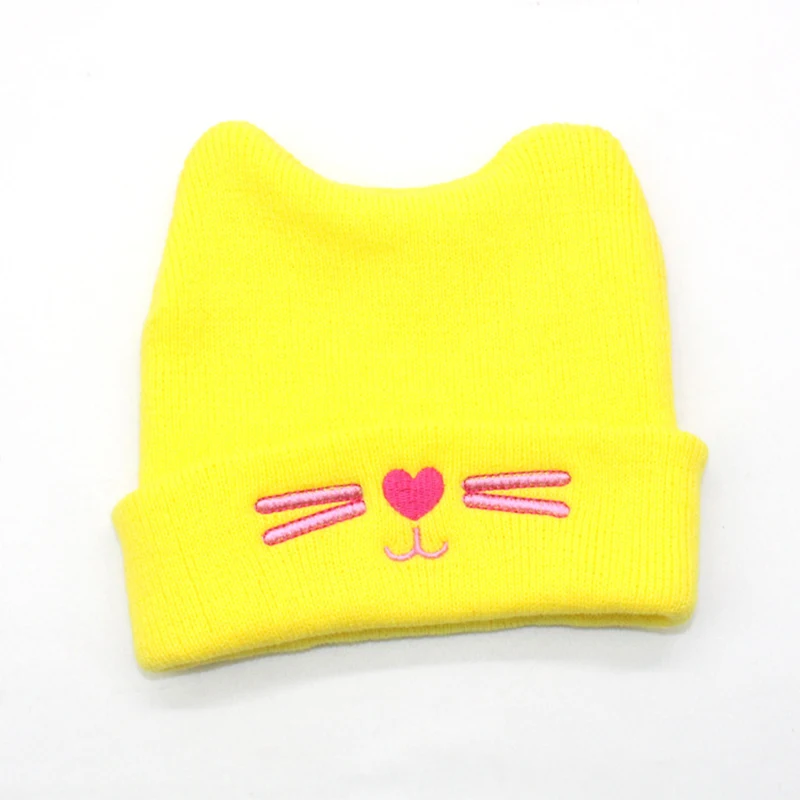 2020 Winter Autumn Hats For Kids Cartoon Cat Ears Infant Baby Toddler Girl Boy Warm Cute Beanie Hat Knitting Cap Christmas Gift | Детская