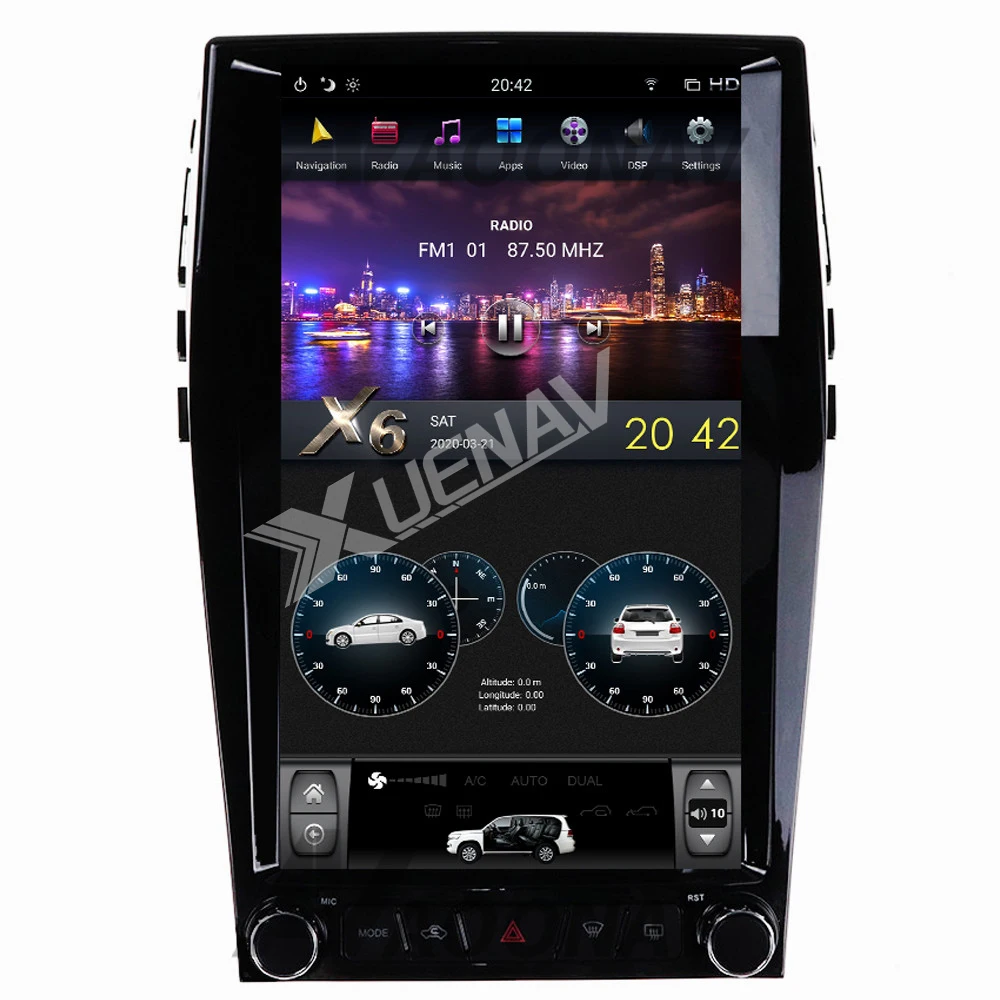 Автомобильный радиоприемник автомобильный стерео GPS-плеер для ford edge 2015 2016 2017 2018