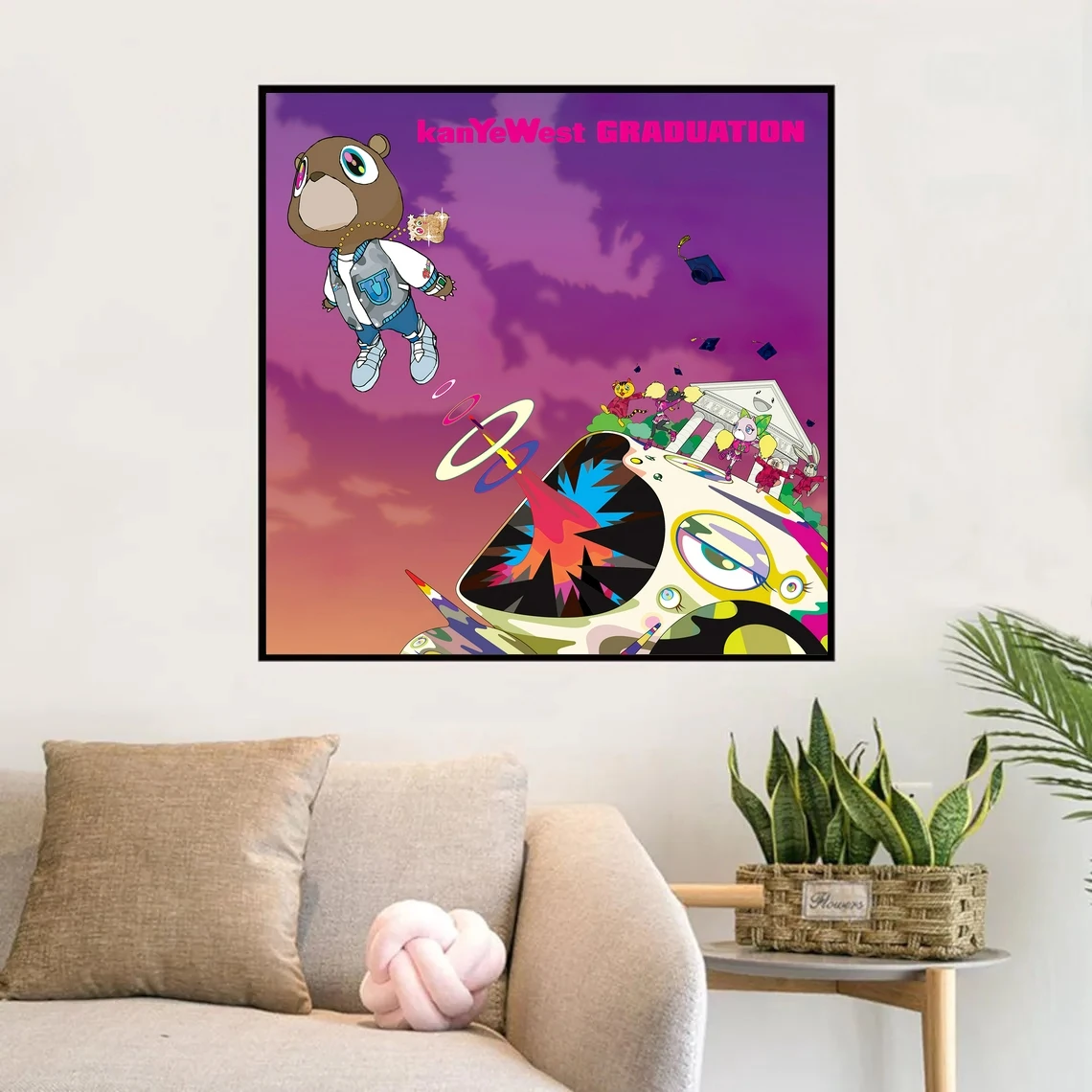 

Kanye West Graduation Music Album Cover Poster Prints Art Canvas Painting Wall Living Room Home Decor (No Frame)