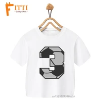 soccer birthday numbers flower print girl white t shirt kid summer kawaii funny clothes little baby animal y2k clothesdrop ship