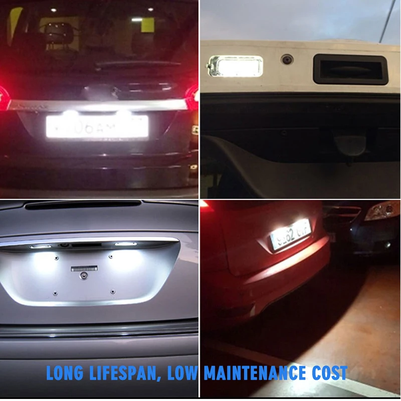 Hlxg 12 В без ошибок светодиодный свет номерного знака для сиденья Cordoba Mk2(6L) Ibiza 6L Leon 1 м до светодиодный o 5P фара в сборе противотуманная фара