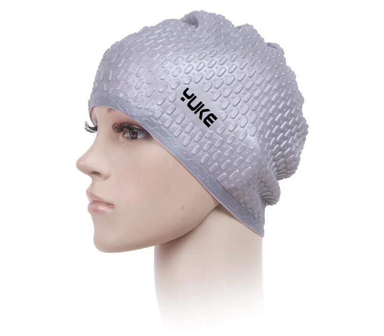 Новая силиконовая шапочка для плавания унисекс гибкая Водонепроницаемая