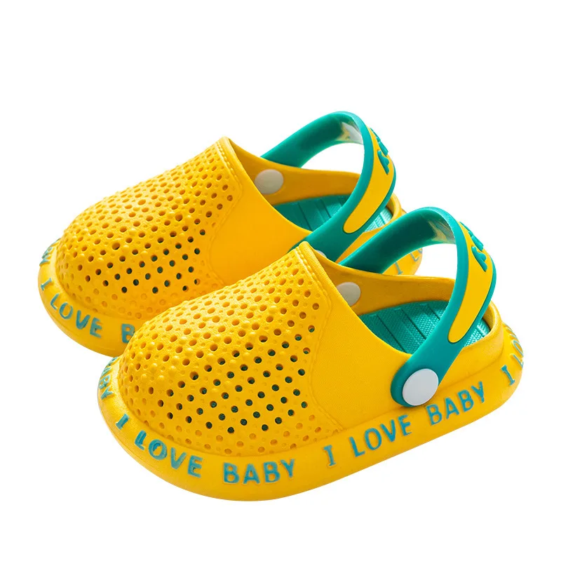 

Summer Children Hole Slipper Boys Girls Cartoon Non-Slip Home Shoes Outdoor Hollow Breathable Soft-Soled Garden Beach Sandals