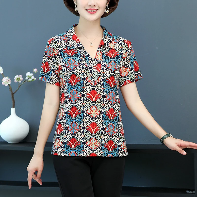 Блузка женская летняя в полоску с коротким рукавом 20 цветов