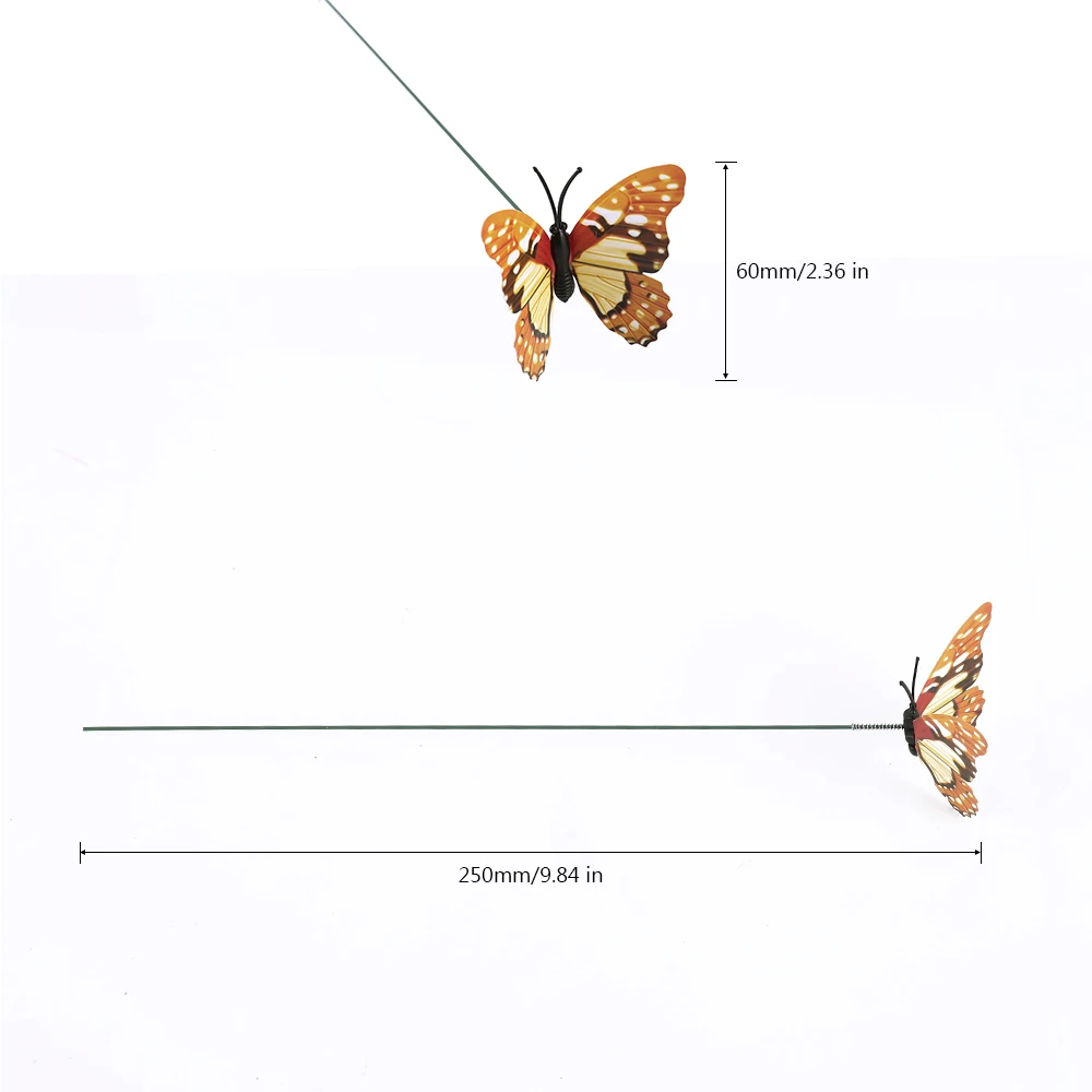 

30/38/50 Pcs Butterflies Garden Yard Planter Colorful Whimsical Butterfly Stakes Decoracion Outdoor Decor Flower Pots Decoration