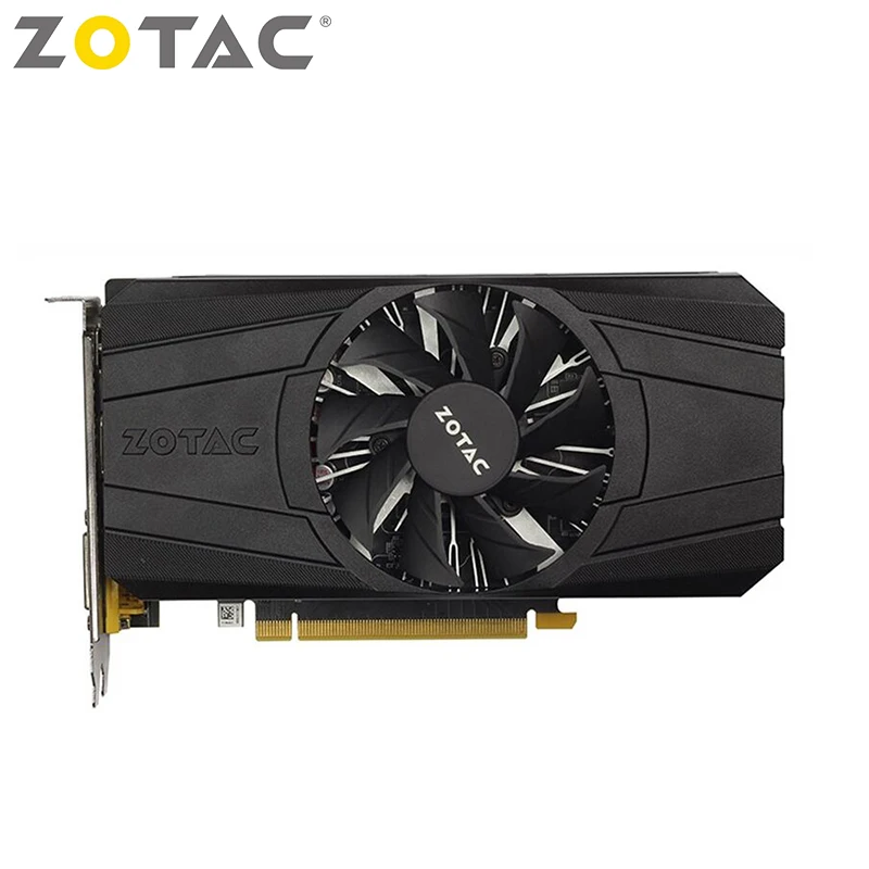 ZOTAC NVIDIA видео карта GTX 1050 Ti 4GB консоль для ПК игр с поддержкой Windows GeForce GTX1050 256Bit GDDR5