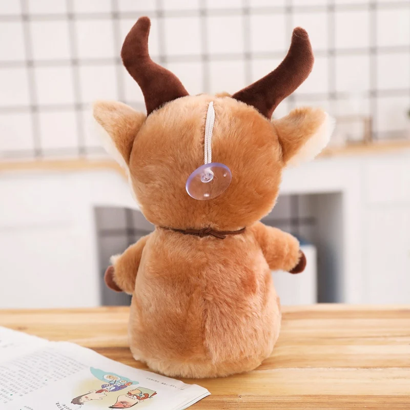 Soft Christmas Antelope Deer Rat Plush Toy Cartoon Animal with Bell Stuffed Doll Baby Bedtime Story Toys Kids Girl Birthday Gift | Игрушки и