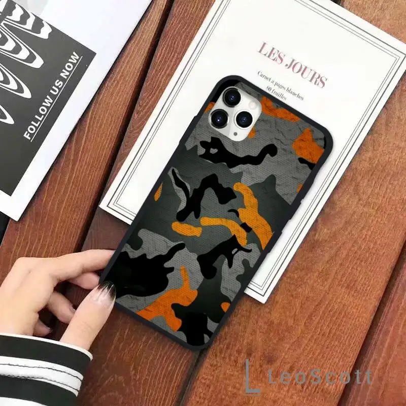 

Camouflage pattern Phone Case for iPhone 11 12 pro XS MAX 8 7 6 6S Plus X 5S SE 2020 XR Soft silicone