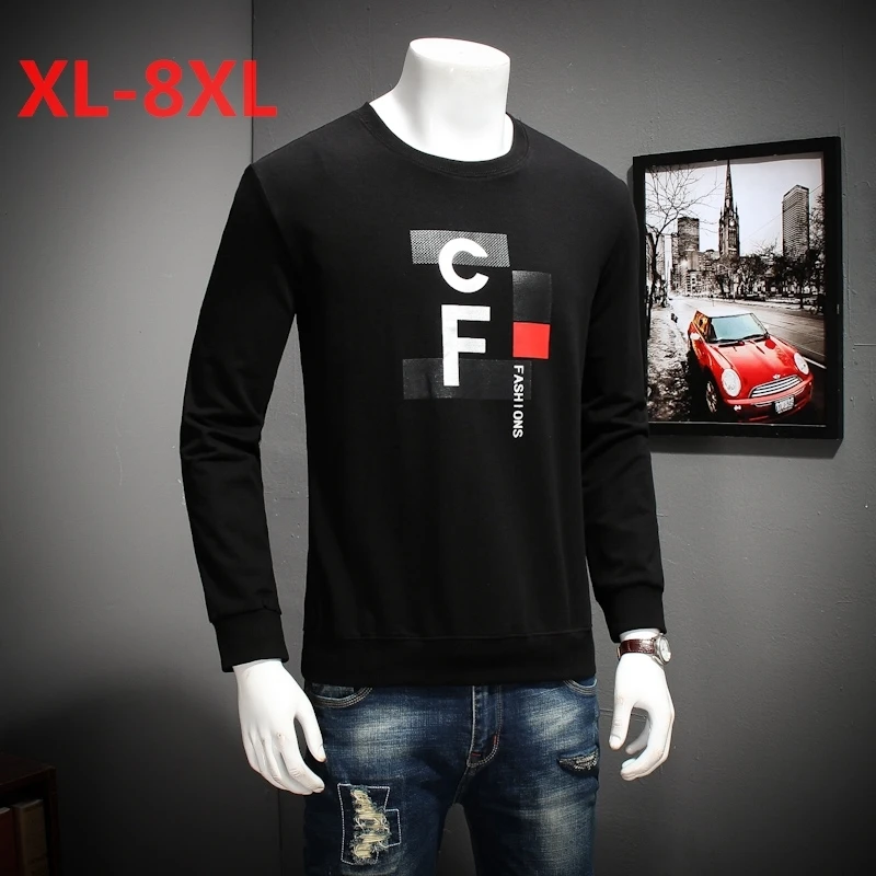 Футболка мужская с длинным рукавом 100% хлопок 10XL/8XL/6XL/5XL|Мужские футболки| |