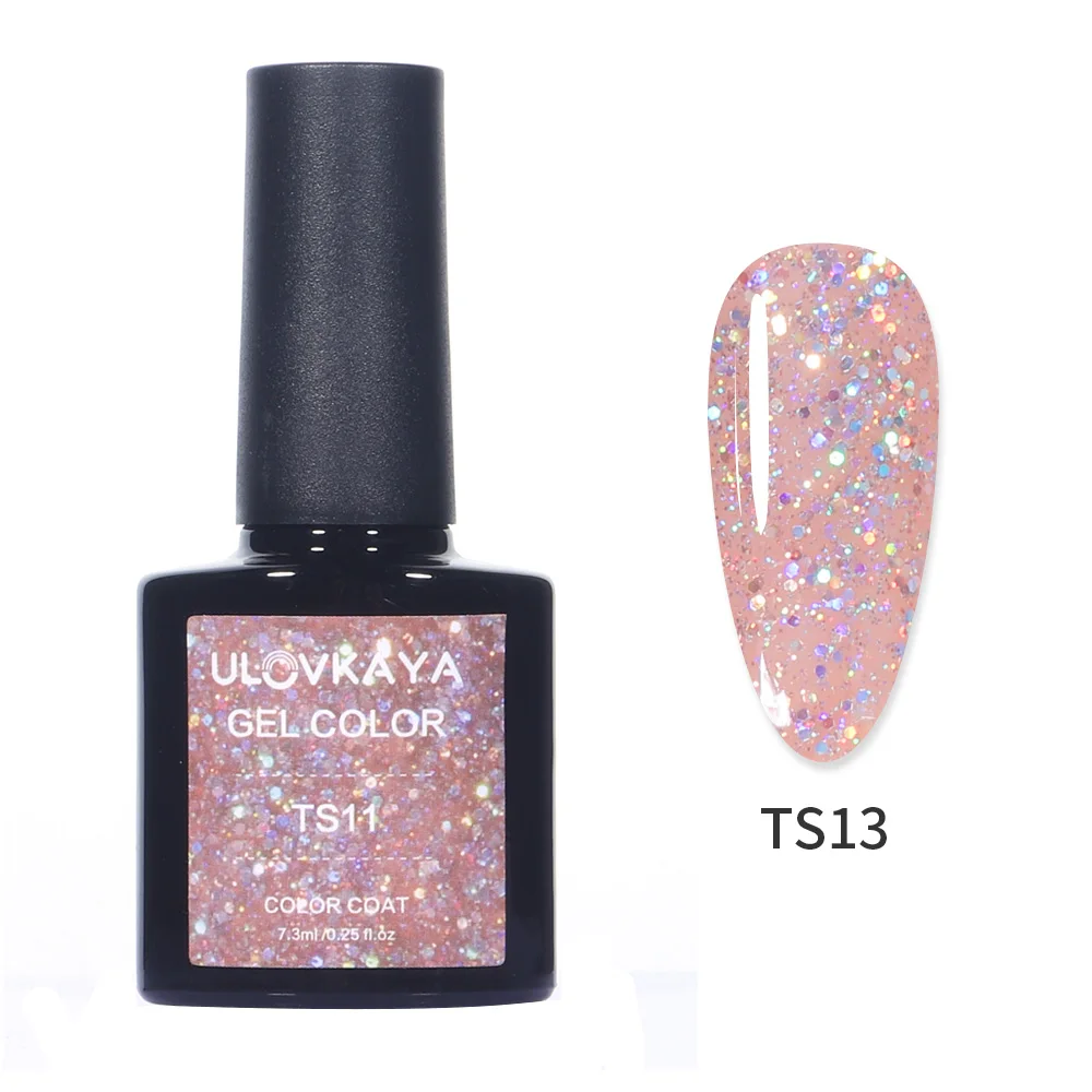 ULOVKAYA блестки набор гель лаков для ногтей Цвета Полупостоянный эмали УФ