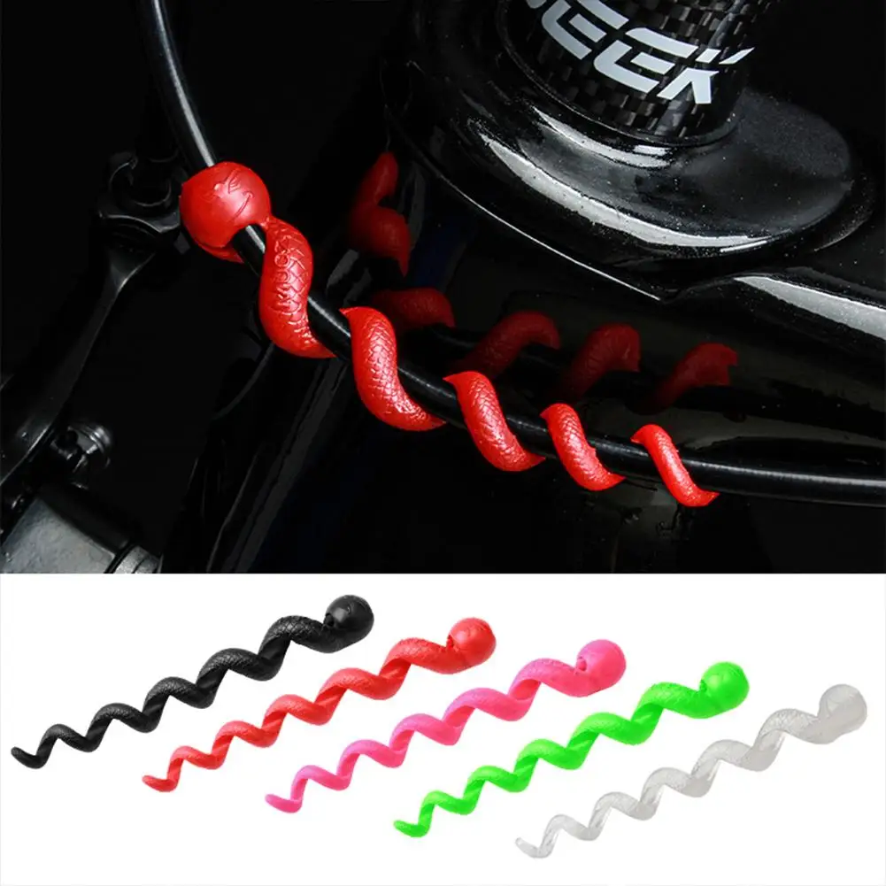 

5PCS Colorful Wire Wrap Spiral In Cable Sleeve Wiring Harness Pipe Protection Spiral Wrap Winding Cable Wire Protector Covers