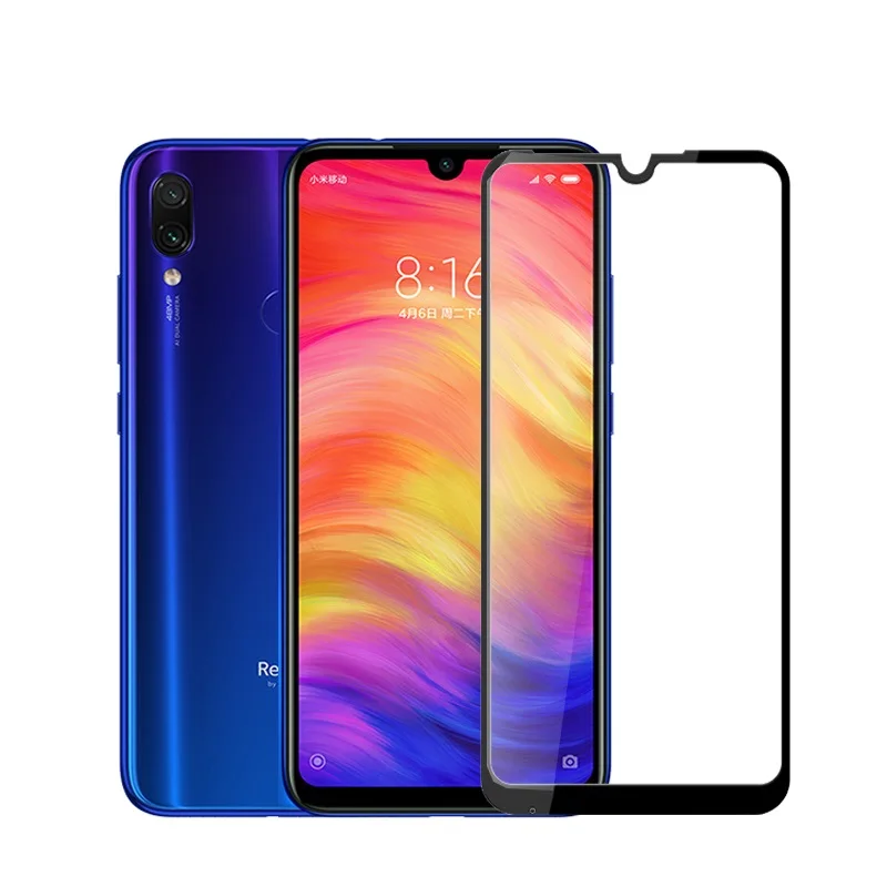 2 шт./лот 9D полное закаленное стекло для Xiaomi Redmi Note 7 Pro Полное покрытие 9H защитная