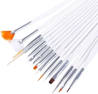 acrylic nail art brush set 15 pcs nail art design painting drawing polish brush pen tools decoration kit pen brush painted pen