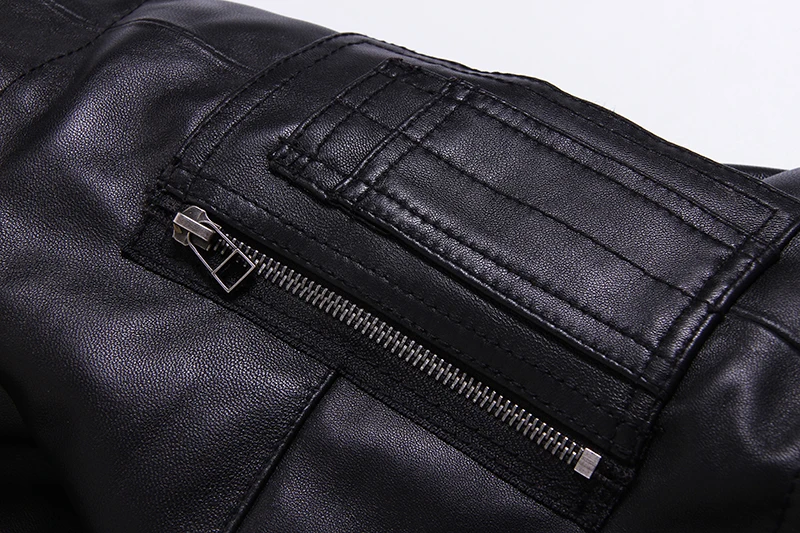 Мужской пуховик из натуральной овечьей кожи с натуральным мехом AVIREX Fly черное