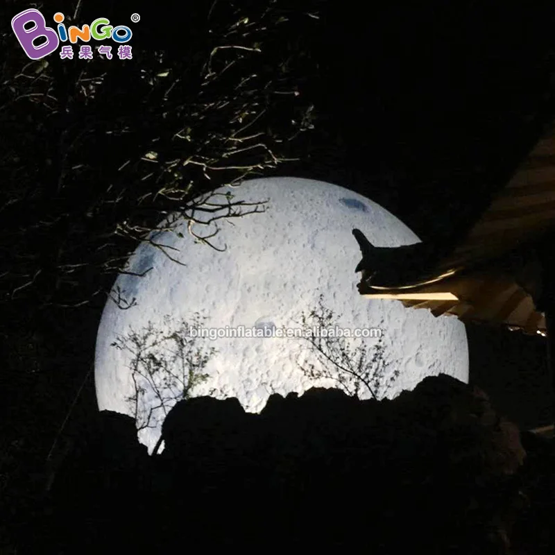 

Custom made 6m diameters inflatable LED moon / 20 feet inflatable giant moon toys