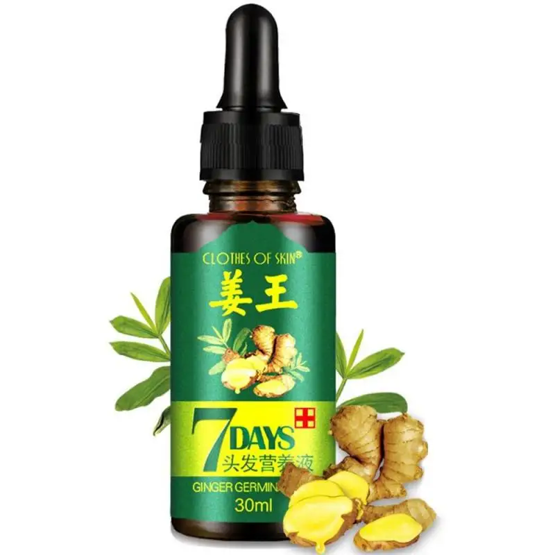 

Ginger Hair Growth Oil Essence Hairdressing Hairs Mask Serum Dry and Damaged Hairs Deeply Nutrition Care 30ml