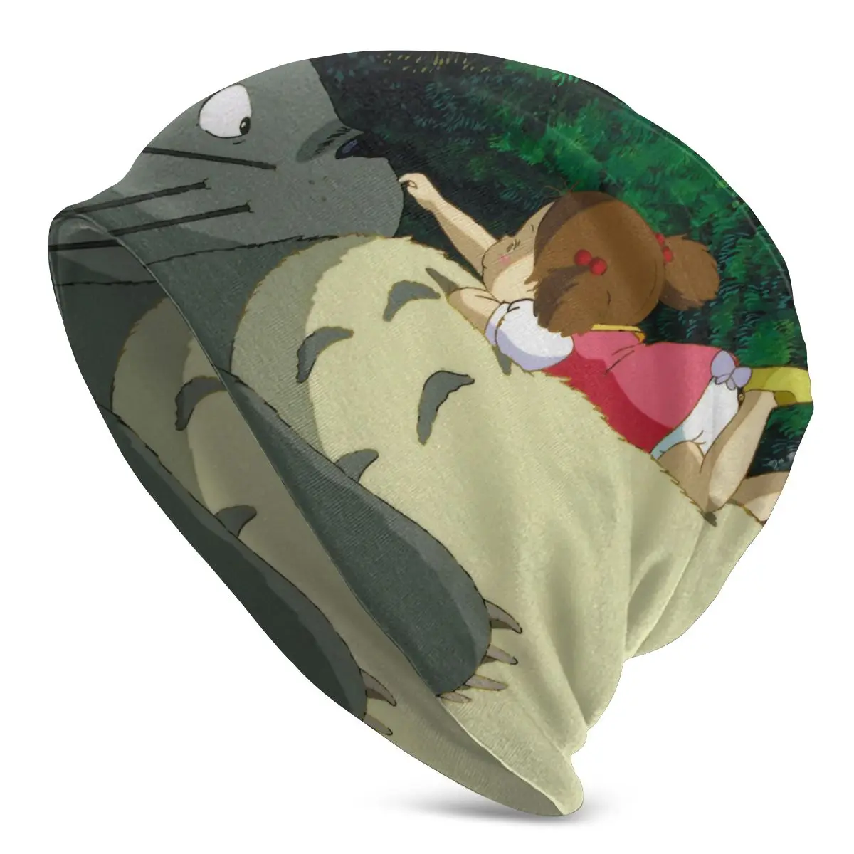 

Life Totoro Mei Animated Movie Unisex Bonnet Winter Warm Running Hats Double Layer Thin Hat Breathable Caps