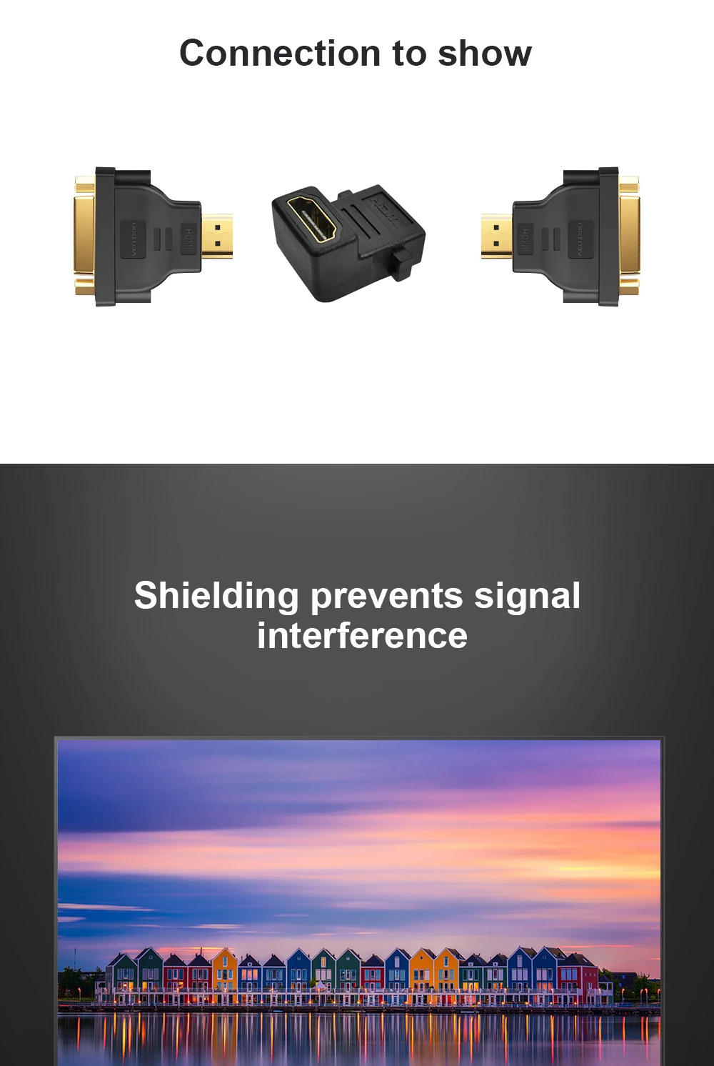 PCER HDMI адаптер под прямым углом 90 ° конвертер Женский к женскому адаптеру