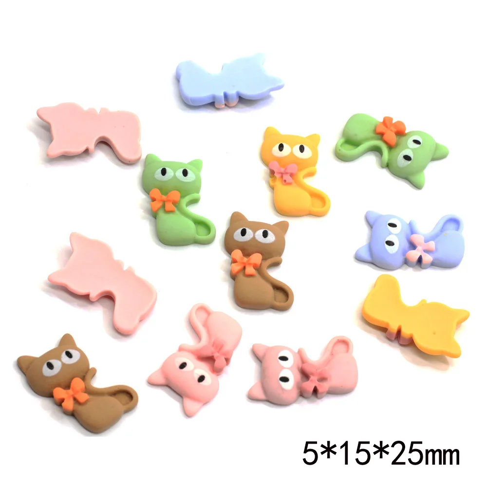 

10Pcs Resin Cute Fox Decoration Crafts Flatback Cabochons Embellishments For Scrapbooking Kawaii Diy Accessories:5*15*25mm