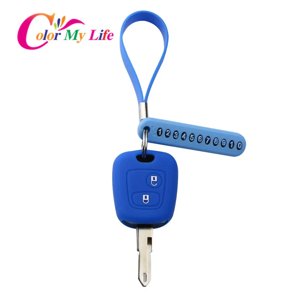 Силиконовый чехол для автомобильных ключей Peugeot 206 307 207 208 308 2008 408 Citroen C2 C3 C4