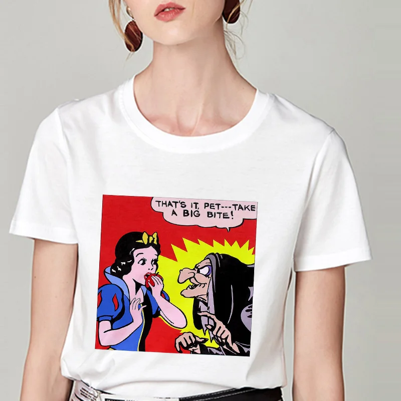 Футболка женская летняя с принтом Белоснежки | Женская одежда