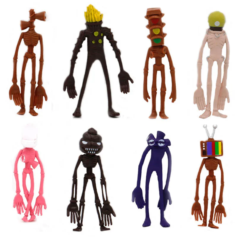 Экшн фигурка с головой сирены 8 шт./компл. игрушечная сирена модель ужаса