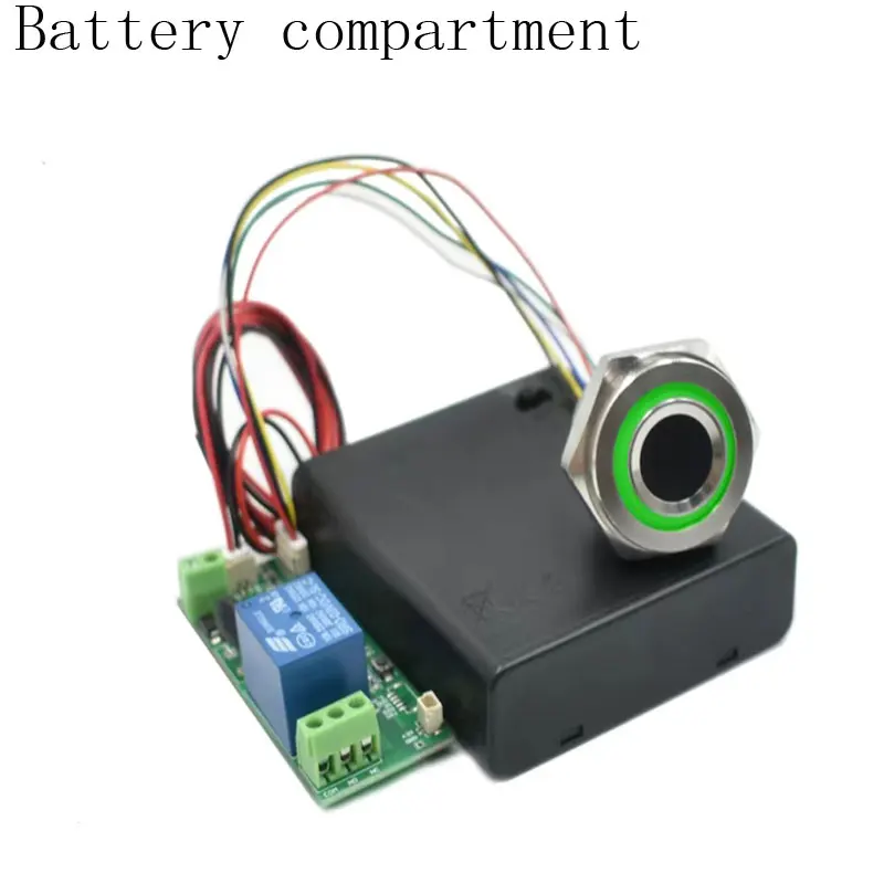 

New round circular two-color ring indicator LED control capacitive fingerprint module sensor scanner