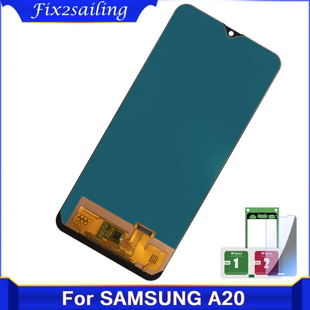 ЖК дисплей для SAMSUNG Galaxy 2019 A20 A205/DS A205F A205FD A205A сенсорный экран дигитайзер