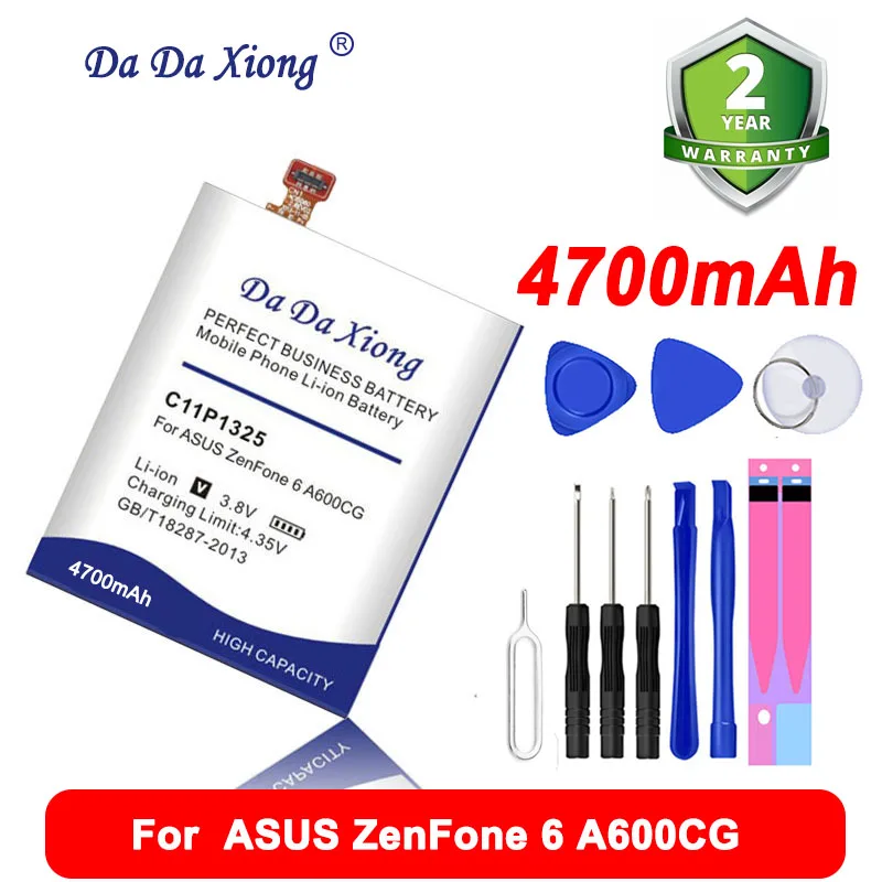 DaDaXiong 4700mAh C11P1325 для ASUS ZenFone 6 ZenFone6 A600CG T00G A601CG батарея для сотового телефона