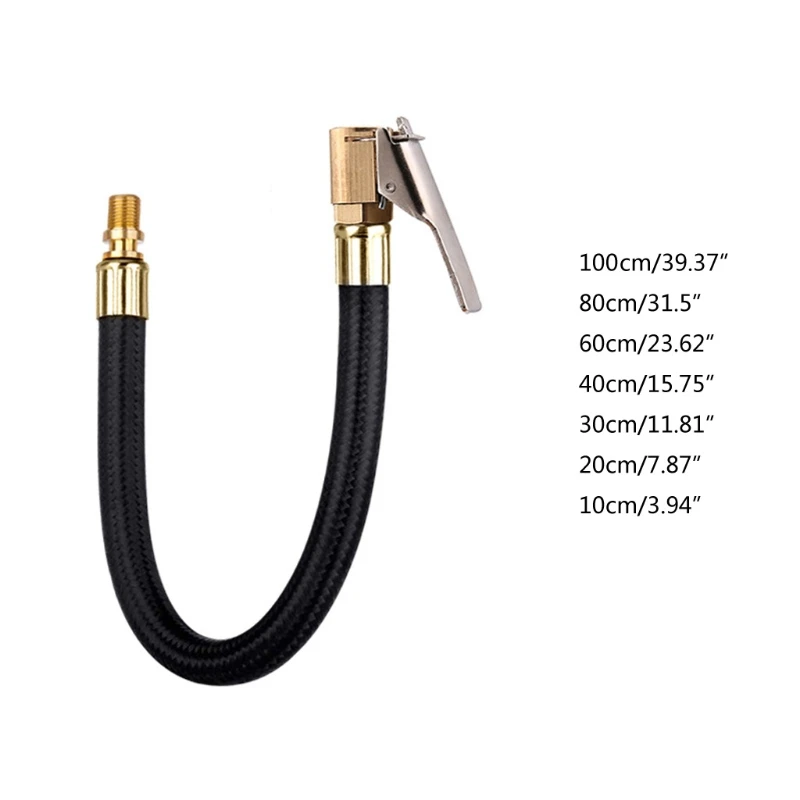 

Car Bike Motorcycle Car Tire Air Inflator Can be deflated Air Chuck Inflator Pump Extension Hose Adapter Twist Tyre Chuck