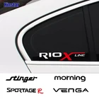 Наклейки на автомобильные окна для kia rio x-line sportage R Stinger Venga ceed sorento picanto stonic morning Soul NIRO, 2 шт.