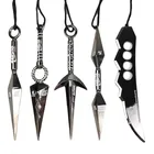 Ювелирные изделия Наруто кулон ожерелье Аниме фигурки героев косплея аксессуары металлический сплав кунай зумаки сюрикен Какаши детская игрушка подарок