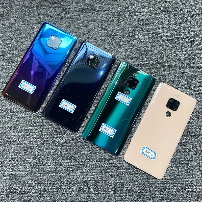 

New For Huawei Mate 20 Pro Battery Cover Back Housing Glass Rear Door Case With Camera Lens Adhesive