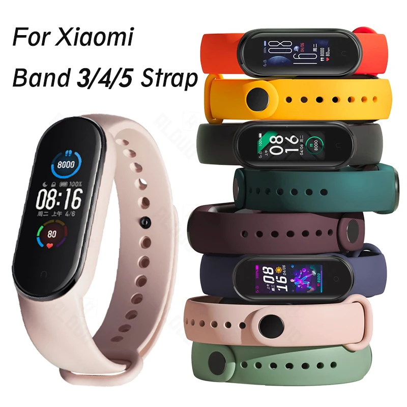 Ремешок спортивный для Xiaomi Mi Band 6 5 4 3 браслет смарт часов mi band аксессуары xiaomi
