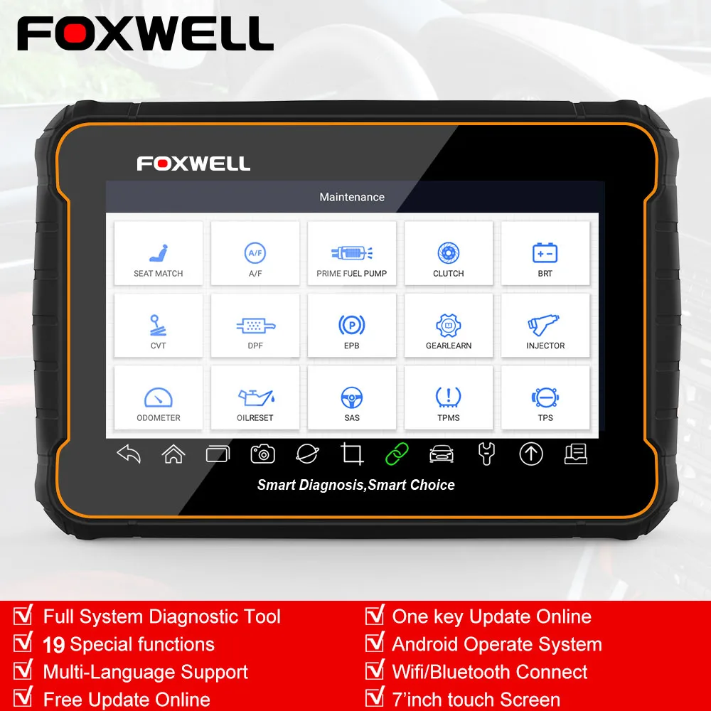 Foxwell GT60 Профессиональный OBD2 Автомобильный сканер полная система Авто