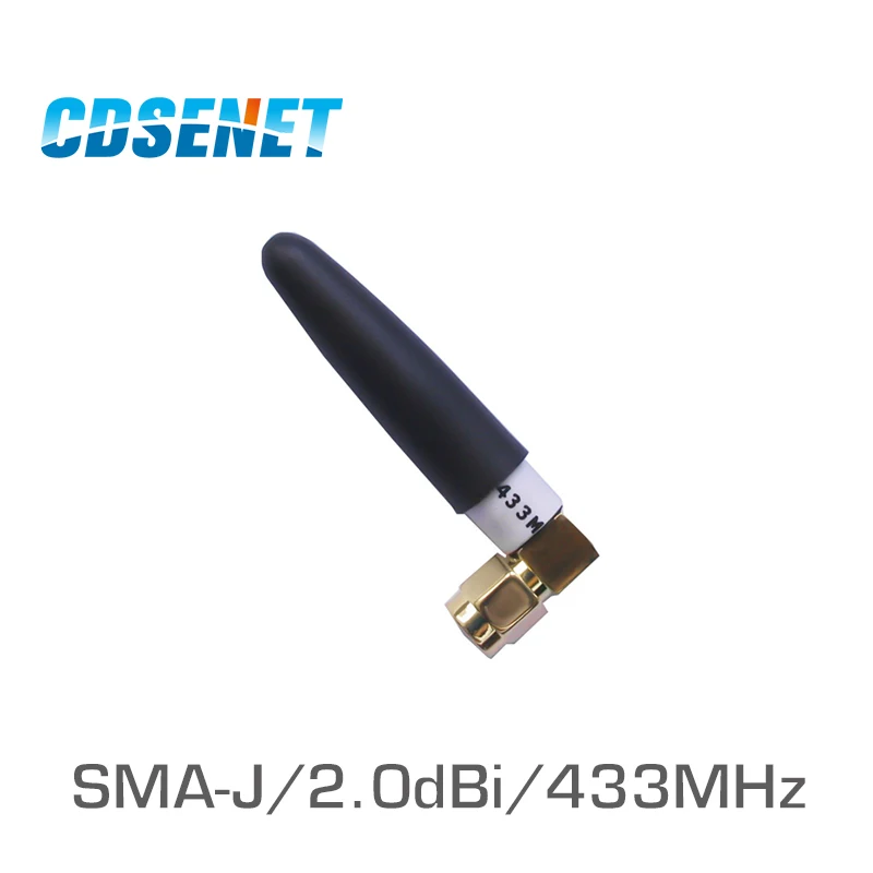 4 шт./лот Wi-Fi uhf штыревая антенна всенаправленная 433 МГц 2.0dBi SMA Мужской Omni антенна для Связь CDSENET TX433-JW-5