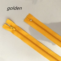10 pcs 10 60 cm 4 24 inches golden nylon zippers tailor sewer craft crafters