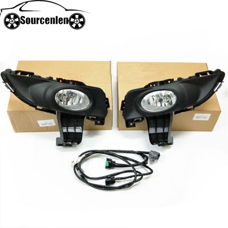 Передний бампер туман светильник дневного света фар дальнего для Mazda 3 M3 2003 2004 2005