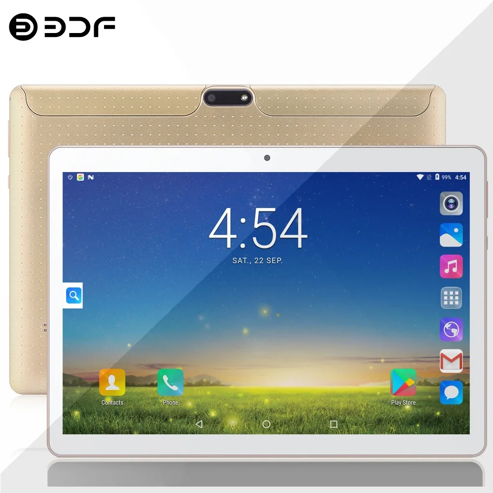 New 10.1 Inch Android Tablet Pc Android 9.0 Quad Core 3G Phone Call Dual SIM Google Play WiFi Bluetooth 2GB RAM 32GB ROM Tablets