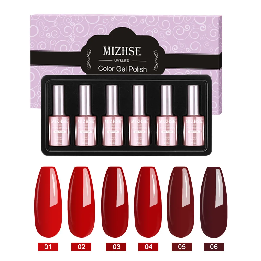 P34 MIZHSE, 18 мл, Гель-лак, Гель-лак, УФ-гель, светодиодный, лампа, Гель-лак, дизайн ногтей, 6 шт. в наборе, горячая Распродажа, лак, смола, цвет, грунтовка - Цвет: P34