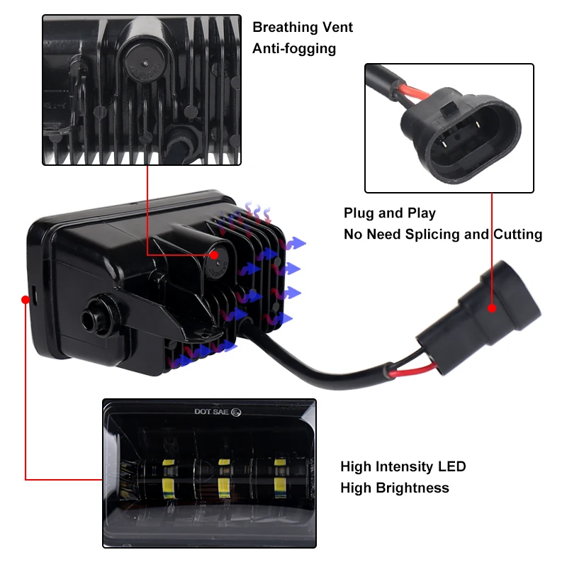F150 светодиодный ные Противотуманные фары для 2015-2018 дюймов светодиодные