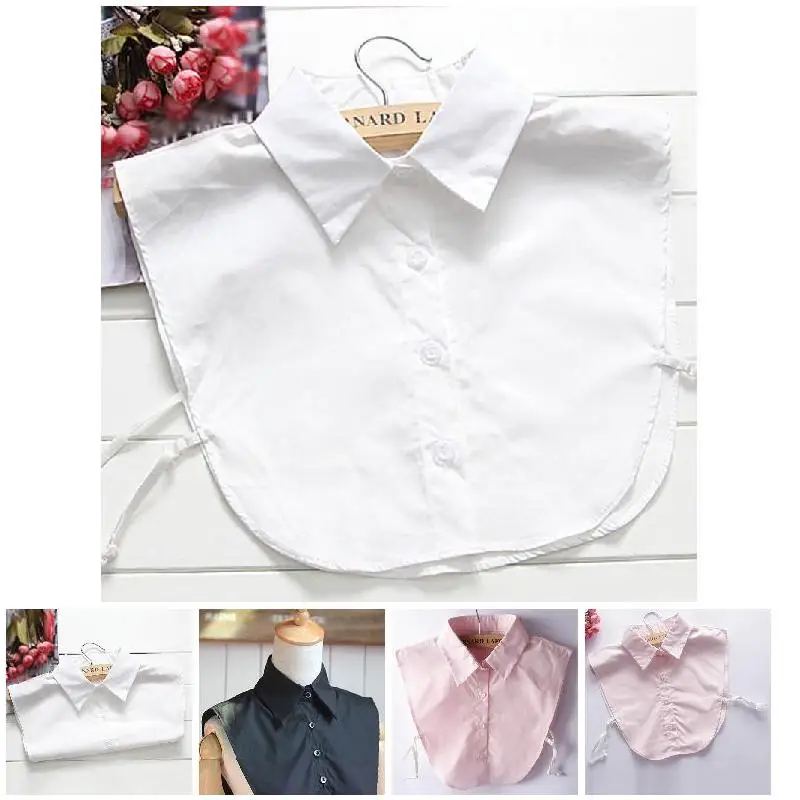 

Ladies Women Adult Detachable Lapel Shirt Fake Collar Fashion Solid Color False Blouse Neckwear Clothing Accessories SWD889