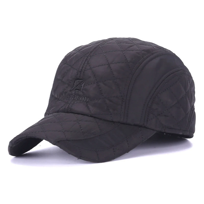 

Autumn Men Caps Warm Winter Warm Baseball Cap Ear Flaps Snapback Hats Thicken Cotton Fitted Cap Trucker Dad Trucker Hats Gorras