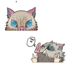 Творческий FC123 3D интересные INOSUKE HASHIBIRA FIGHT ME Kimetsu без Yaiba аниме выглядывал мотоциклетные Автомобильные Наклейки На Автомобильный кузов наклейки