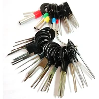 38pcs car terminal removal tool terminal picking needle harness repair wiring connector pin extractor puller tools