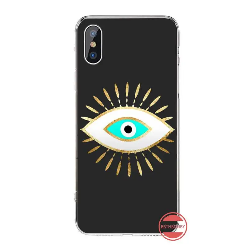 

lucky Blue Evil Eye Abstract luxury Phone Case shell For iphone 12 5 5s 5c se 6 6s 7 8 plus x xs xr 11 pro max