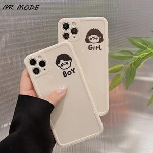cartoon boy girl couple phone case for oppo realme 7i c17 lite soft tpu cover for oppo reno 3 4 4z pro a72 a92 a93 a53 back capa free global shipping