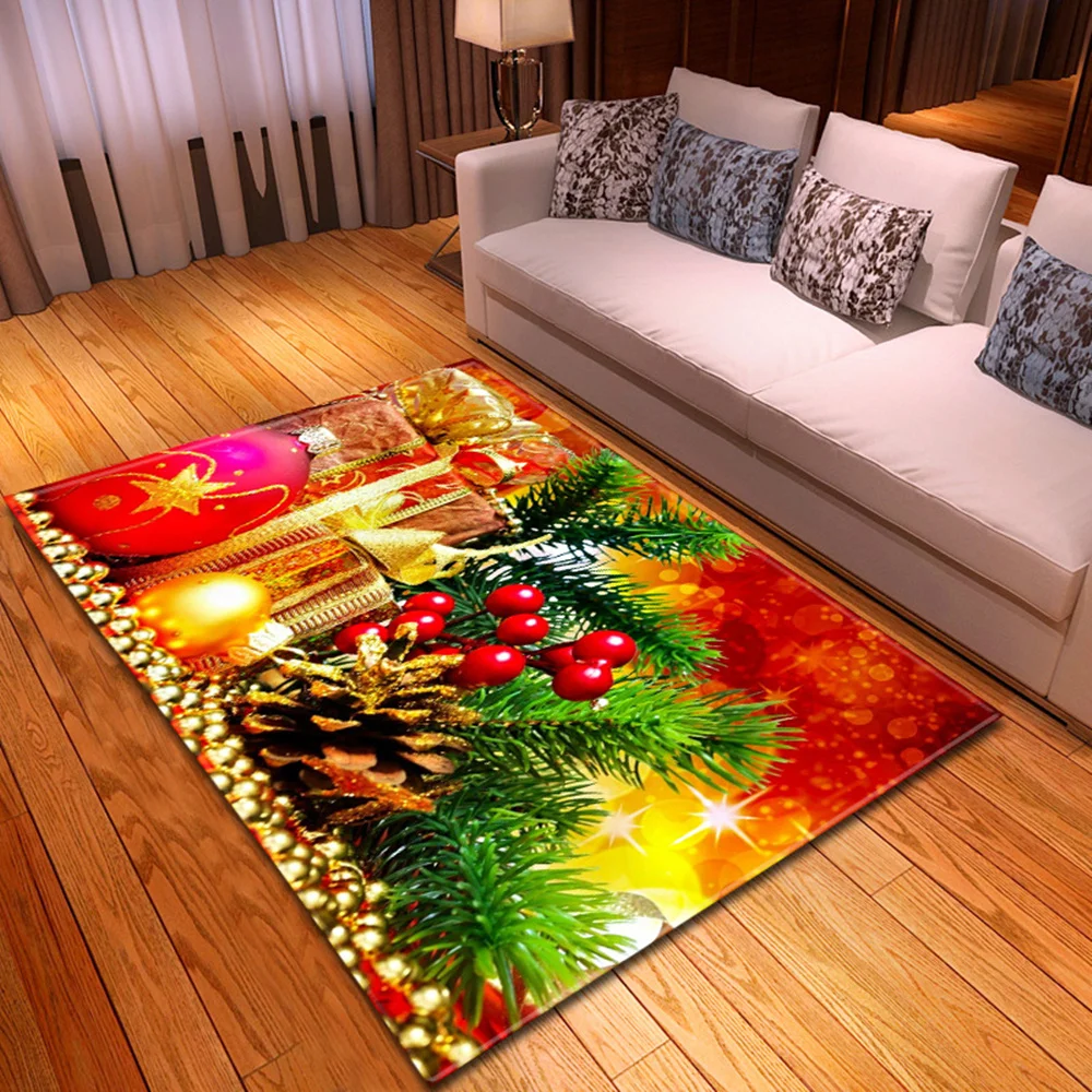 Рождественские ковры для гостиной дома спальни декоративный прикроватный